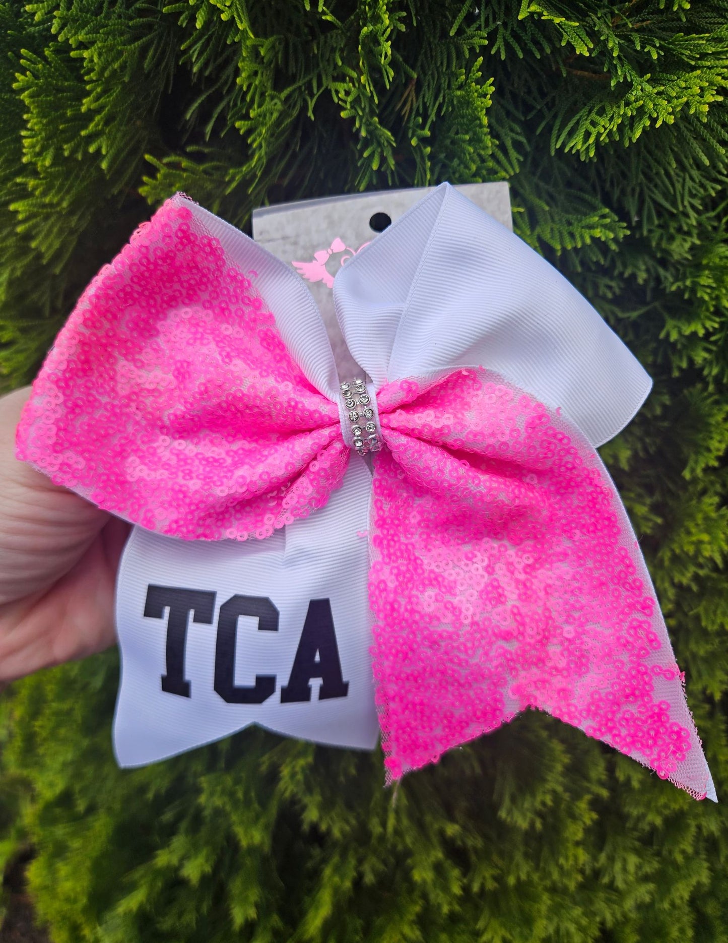 TCA Sequin Bow (Alligator Clip)