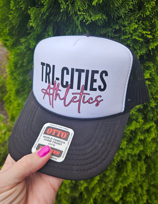 Black and White Snapback Trucker Hat