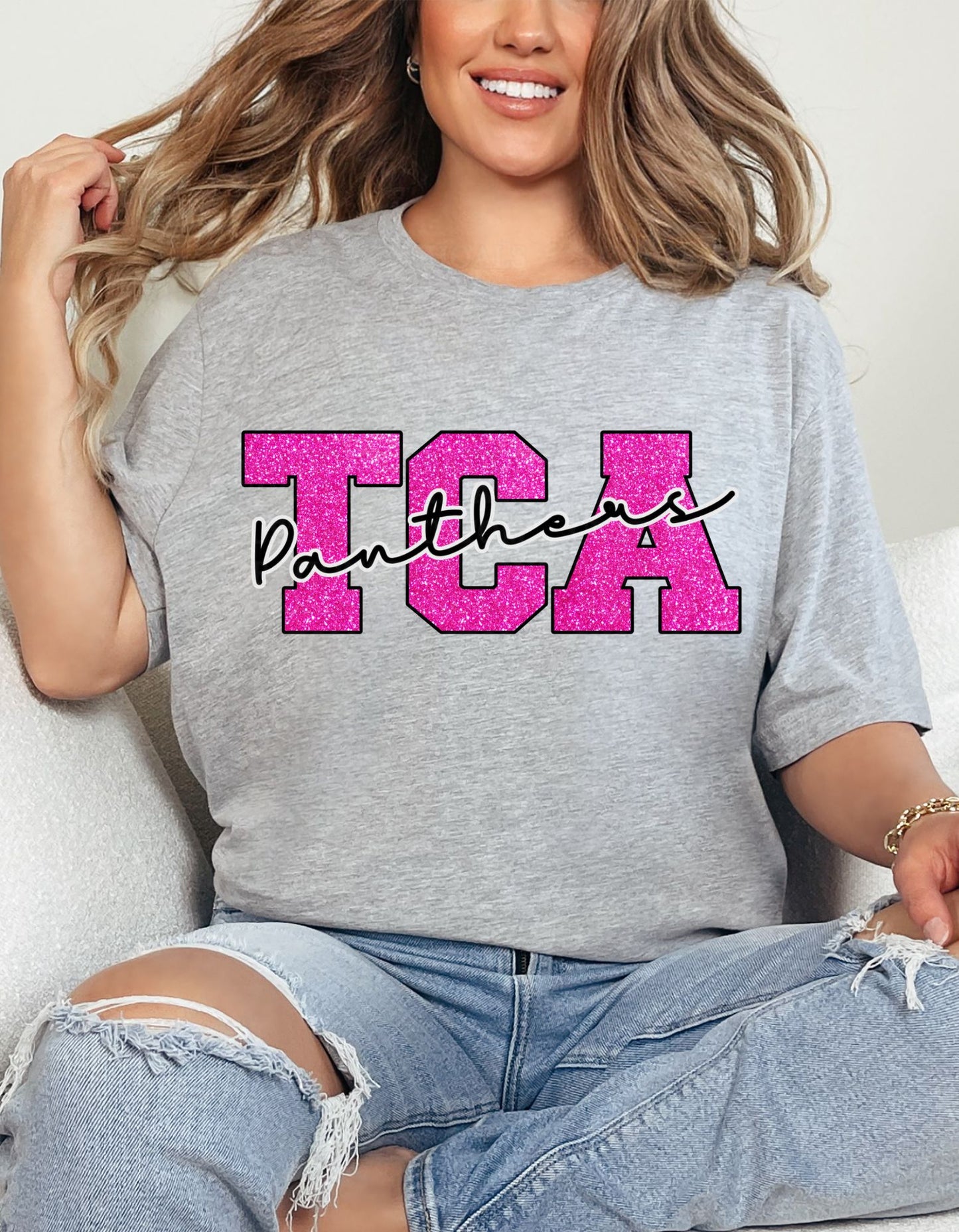 TCA Panters Faux Glitter Tee